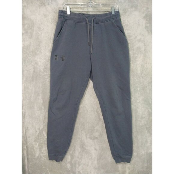 Under Armour Pants Mens Large Gray Loose Athletic Tapered Leg Drawstring - Picture 1 of 8